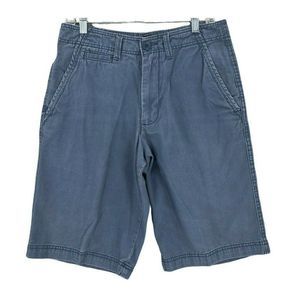 OP Ocean Pacific Shorts Men 32 Light Blue Bermuda Casual Golf Adult Faded Golfer